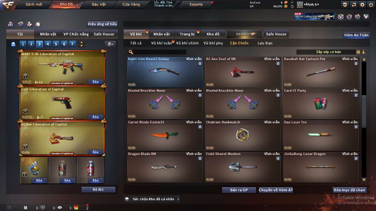 shop acc cf uy tin gia re